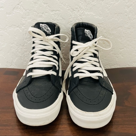 Vans The Moto Leather Sk8-Hi Reissue - Picture 7 of 12